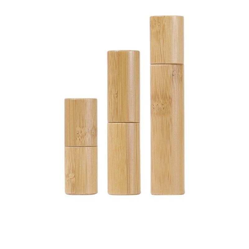 Bamboo Made Essential Oil Rolling Ball Bottle With Stainless Steel Roll On Ball