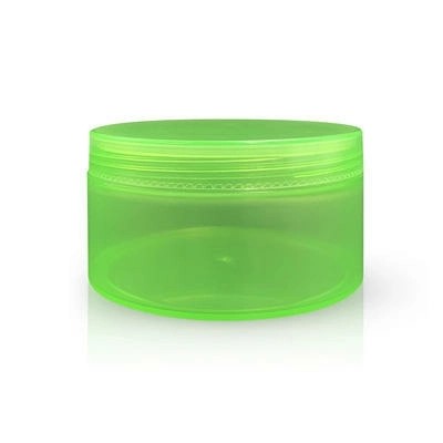 300G Green Round Shape Cream Jars Cosmetic Packaging