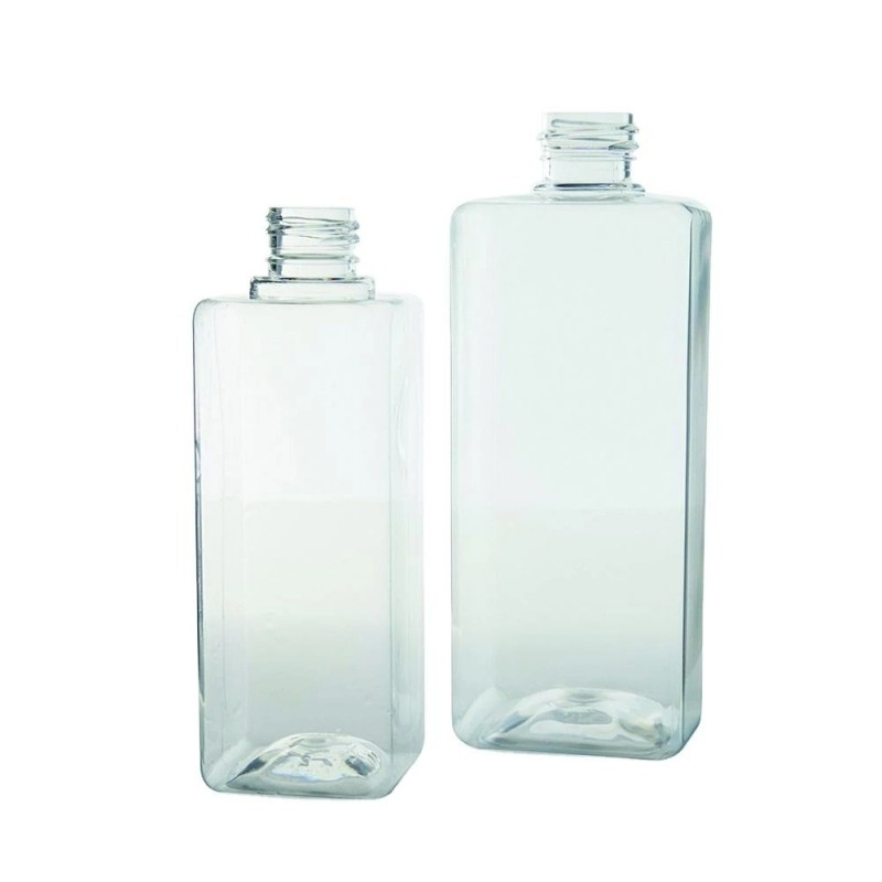 Transparent Square Bottles Plastic